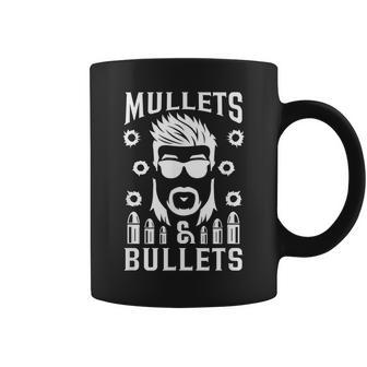Mullets And Bullets Mullet Pride - Funny Redneck Coffee Mug | Mazezy