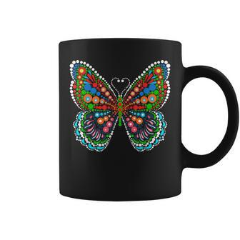 Multicolor Polka Dot Butterfly International Dot Day Coffee Mug - Monsterry AU