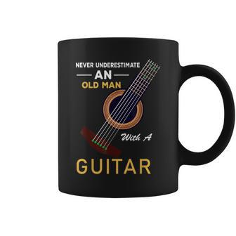 Music Band Owner Quote Guitarist Never Underestimate An Old Coffee Mug | Mazezy