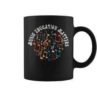 Music Education Matters Composer Musician Music Lover Quote Coffee Mug | Mazezy