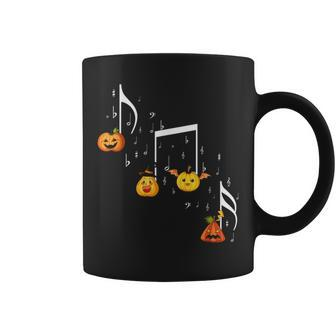 Music Note Pumpkin Fall Music Teacher Halloween Costume Coffee Mug - Monsterry DE