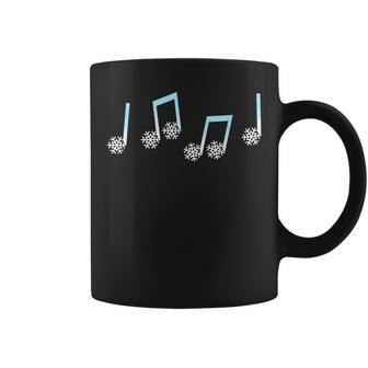 Music Note Snowflake Winter Music Teacher Christmas Costume Coffee Mug - Seseable