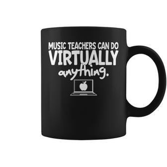 Music Teacher Virtual Band Chorus Strings Teachers Cute Coffee Mug | Mazezy