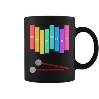 Music Xylophone Vintage Percussion Instrument Rainbow Colour Coffee Mug | Mazezy