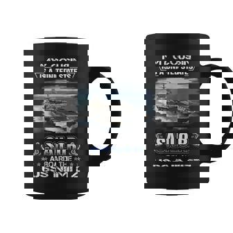 My Cousin Is A Sailor Aboard The Uss Nimitz Cvn 68 Xmas Coffee Mug - Thegiftio