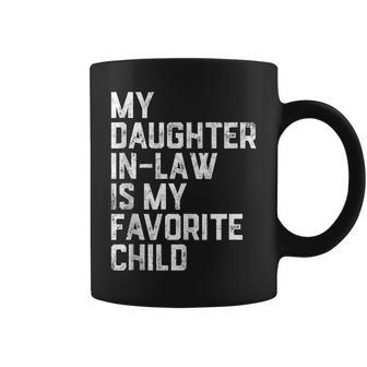 My Daughter In Law Is My Favorite Child Family Humor Retro Coffee Mug | Mazezy