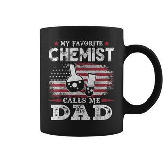 My Favorite Chemist Calls Me Dad Usa Flag Dad Father Gift Gift For Mens Coffee Mug | Mazezy