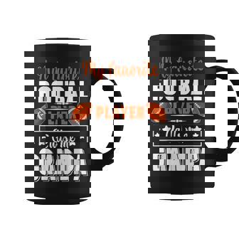 My Favorite Football Player Calls Me Grandpa Cute Coffee Mug | Mazezy