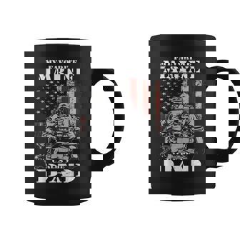 My Favorite Marine Calls Me Dad Fathers Day Marine Coffee Mug | Mazezy