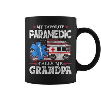 My Favorite Paramedic Calls Me Grandpa Usa Flag Father Gift Gift For Mens Coffee Mug | Mazezy