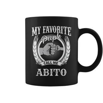My Favorite People Call Me Abito Fist Bump Italian Grandpa Coffee Mug | Mazezy