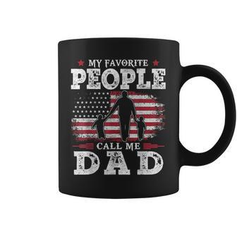 My Favorite People Call Me Dad Us Flag Gifts Dad Fathers Day Coffee Mug | Mazezy