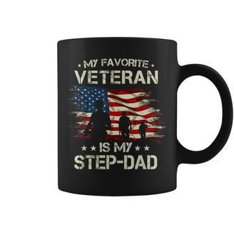 My Favorite Veteran Is My Step Dad For Father Veterans Day Coffee Mug | Mazezy DE