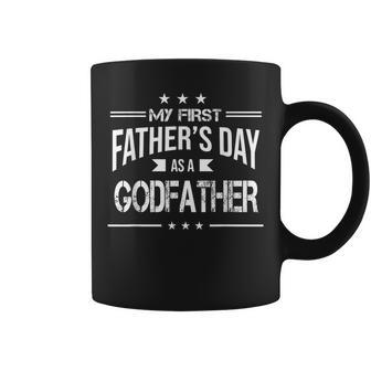 My First Fathers Day As A Godfather 2023 New First Grandpa Coffee Mug | Mazezy