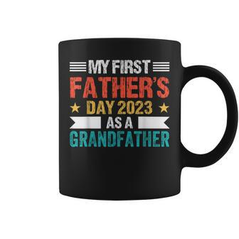 My First Fathers Day As A Grandfather 2023 Fathers Day Coffee Mug - Seseable