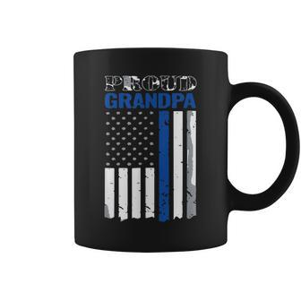 My Grandson Has Your Back Proud Police Officer Grandpa Gift For Mens Coffee Mug | Mazezy