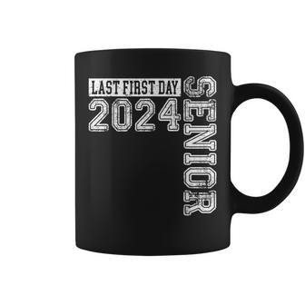 My Last First Day Senior Back To School 2024 Class Of 2024 Coffee Mug - Monsterry CA