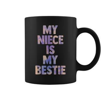 My Niece Is My Bestie For Aunt Uncle Matching Set Tie Dye Coffee Mug - Monsterry UK