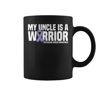 My Uncle Is A Warrior Testicular Cancer Awareness Coffee Mug | Mazezy