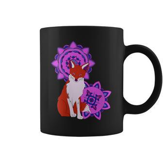 Mystical Fox Mandala Coffee Mug | Mazezy
