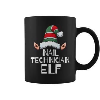 Nail Technician Elf Christmas Holidays Xmas Elves Gift Coffee Mug | Mazezy