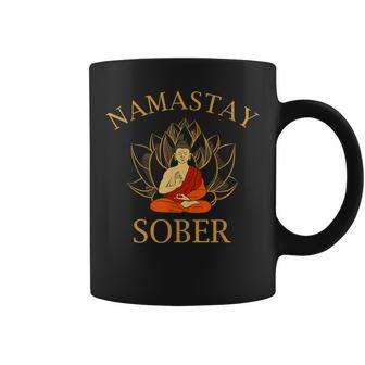 Namastay Sober Funny Sobriety Yoga Coffee Mug - Thegiftio UK