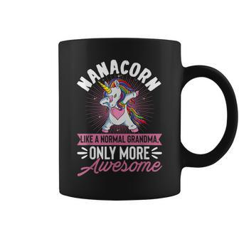 Nanacorn Only More Awesome Normal Grandma Dabbing Unicorn Coffee Mug - Thegiftio UK