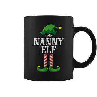 Nanny Elf Matching Family Group Christmas Party Coffee Mug - Monsterry DE