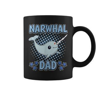 Narwhal Dad Daddy Fathers Day Narwhal Gift For Mens Funny Gifts For Dad Coffee Mug | Mazezy