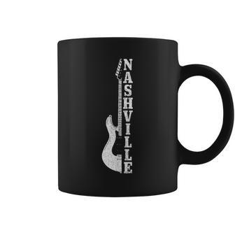 Nashville Guitar Tennessee Vintage Country Music City Coffee Mug | Mazezy