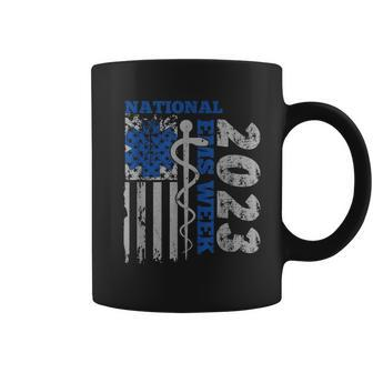 National Ems Week 2023 Usa Flag Emergency Medical Services Coffee Mug - Thegiftio UK