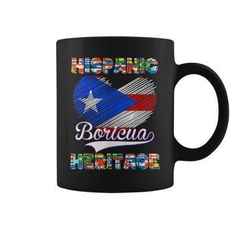 National Hispanic Heritage Month Puerto Rico Flag Boricua Coffee Mug | Mazezy