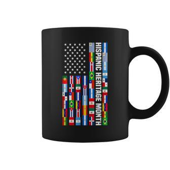 National Hispanic Heritage Month Spanish Countries Usa Flag Coffee Mug - Seseable
