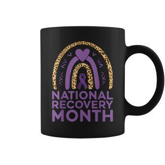 National Recovery Month Warrior Addiction Recovery Awareness Coffee Mug - Seseable