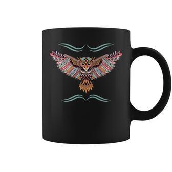 Native American Short Eared Owl Ornithologist Coffee Mug | Mazezy