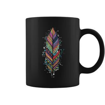 Native American Feather Indian Design Coffee Mug | Mazezy