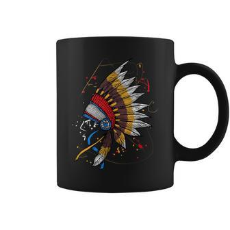 Native American Headdress Gift Indian Pride Coffee Mug | Mazezy
