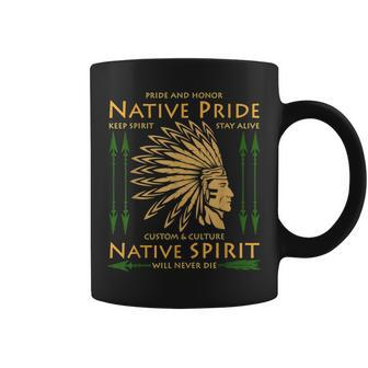 Native American Indian Pride Funny Usa Chief Cherokee Gifts Coffee Mug | Mazezy