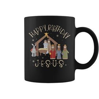 Nativity Happy Birthday Jesus Christmas Nativity Christian Coffee Mug - Monsterry