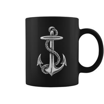 Nautical Anchor Classic Design Sailing Boating Coffee Mug | Mazezy