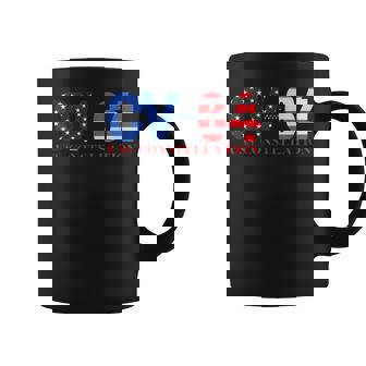 Navy Aircraft Carrier Uss Constellation American Flag Design Coffee Mug - Thegiftio