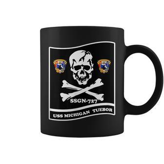 Navy Submarine Uss Michigan Ssgn727 Skull Image Coffee Mug - Thegiftio UK