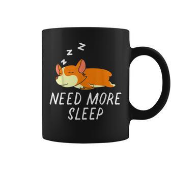 Need More Sleep Corgi Dog Pajama For Bedtime Coffee Mug | Mazezy