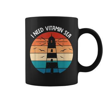 I Need Vitamin Sea For Surfers Lighthouse Keeper Coffee Mug | Mazezy