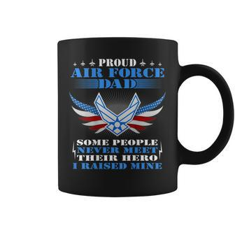 Never Meet Their Hero Proud Air Force Dad Military Father Gift For Mens Coffee Mug | Mazezy