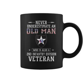 Never Underestimate A 2Nd Infantry Division Veteran Veteran Funny Gifts Coffee Mug | Mazezy