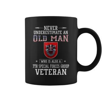Never Underestimate A 7Th Special Forces Group Veteran Veteran Funny Gifts Coffee Mug | Mazezy