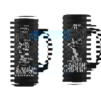 Never Underestimate A Boy With A Saxophone Coffee Mug - Seseable