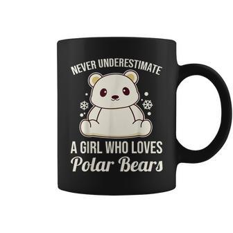 Never Underestimate A Girl Who Loves Polar Bears Coffee Mug - Seseable