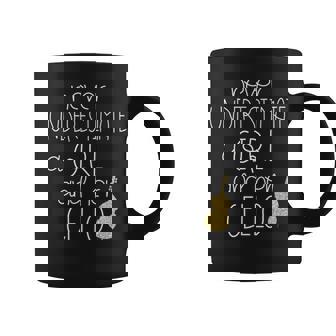 Never Underestimate A Girl With A Cello T Cello Gift Coffee Mug - Seseable